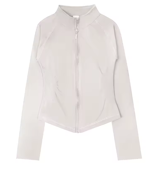 Women's sports jacket with zipper