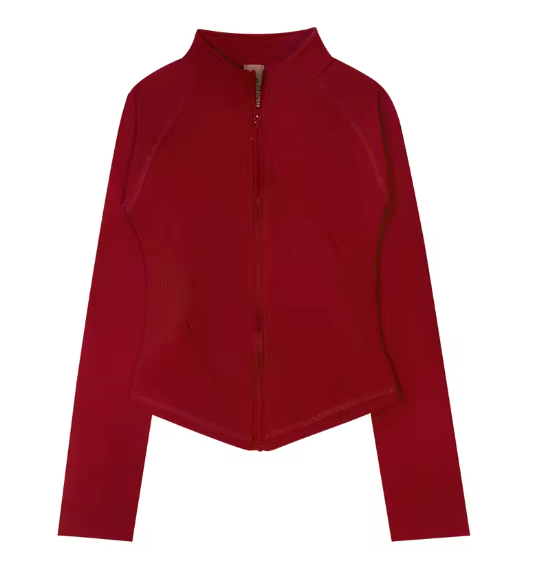 Women's sports jacket with zipper