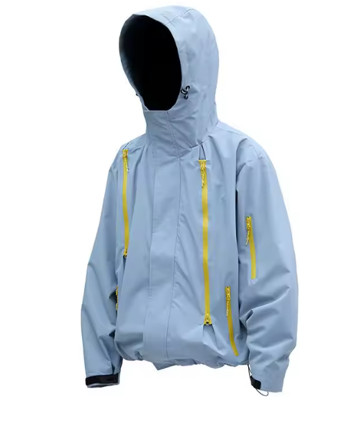 Autumn/winter jacket with zippers