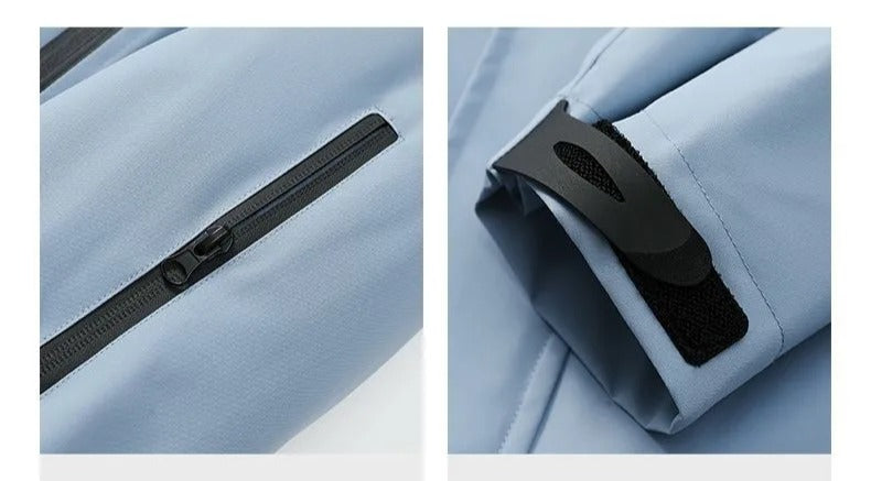 Autumn/winter jacket with zippers