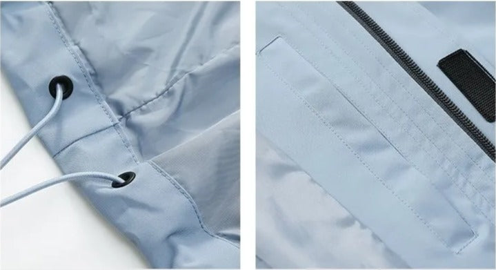 Autumn/winter jacket with zippers