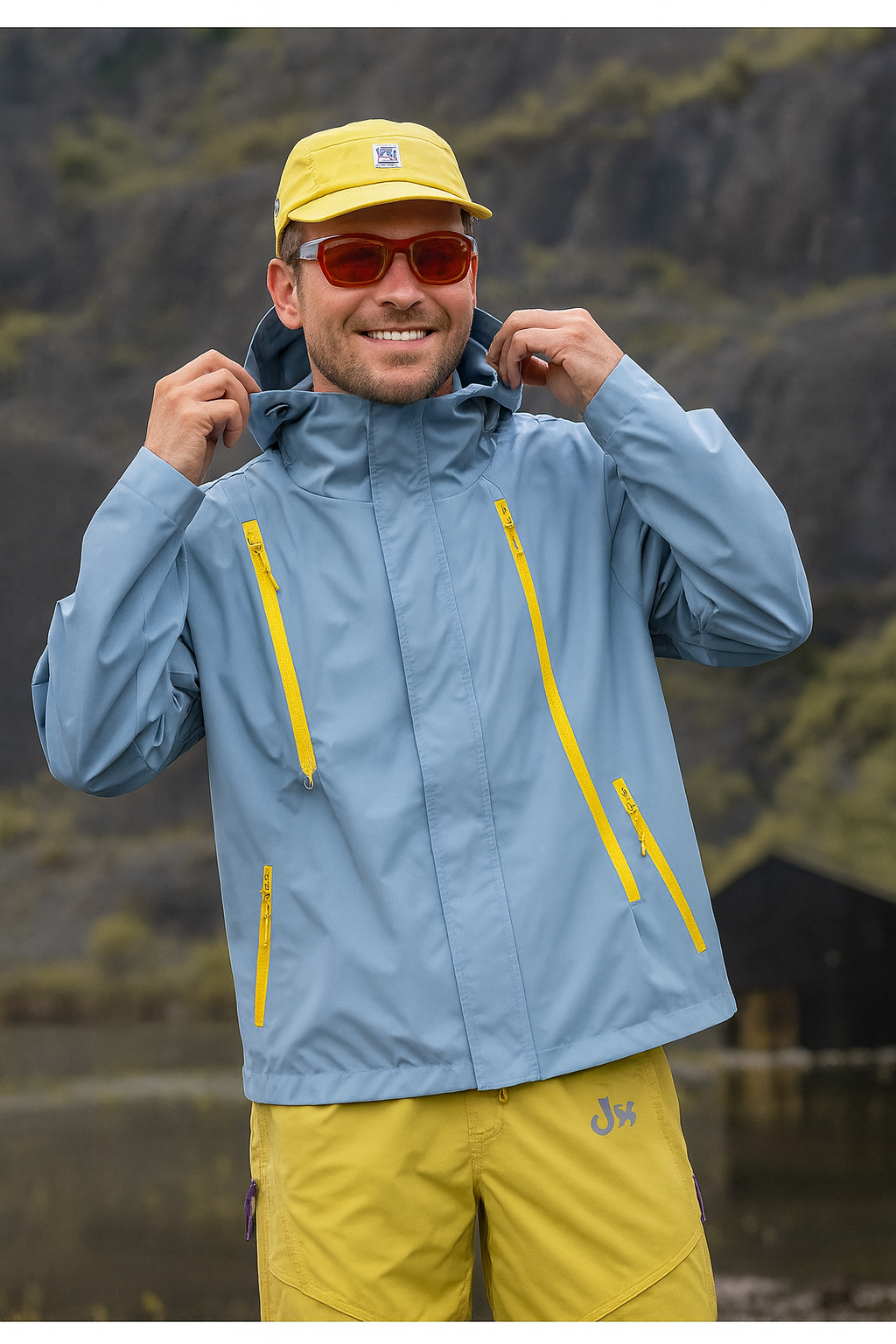 Autumn/winter jacket with zippers