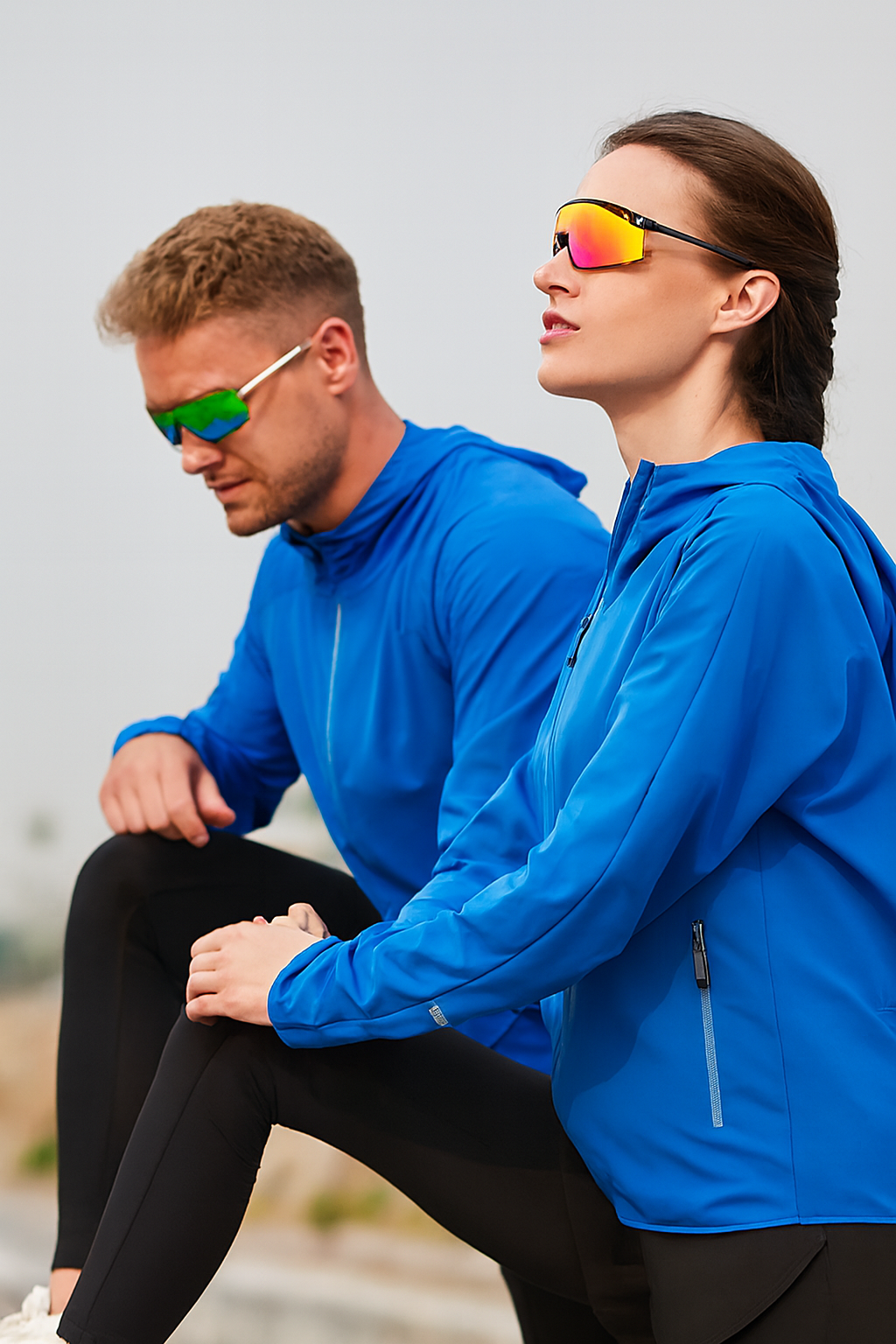 Windproof jacket for running